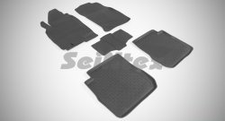 Износостойкие коврики в салон с высоким бортом SeiNtex Premium 4 шт. (резина) Mitsubishi Outlander  CU (2003-2009)