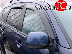 3 399 р. Дефлекторы окон (ветровики) Novline 4 шт Mitsubishi Outlander XL (CW)  рестайлинг (2010-2013)  с доставкой в г. Майкоп