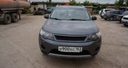 1 949 р. Реснички на фары (рестайлинг) Sport Mitsubishi Outlander XL (CW)  рестайлинг (2010-2013) (Неокрашенные)  с доставкой в г. Майкоп. Увеличить фотографию 2