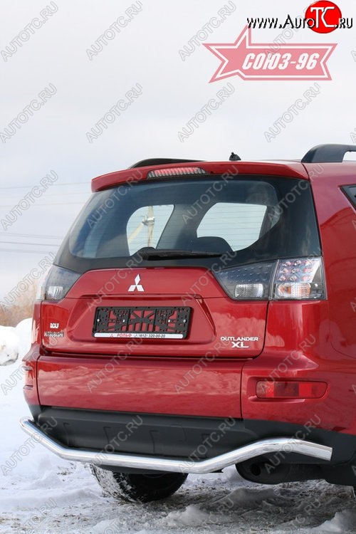 10 799 р. Защита заднего бампера Souz-96 (d60) Mitsubishi Outlander XL (CW)  рестайлинг (2010-2013)  с доставкой в г. Майкоп
