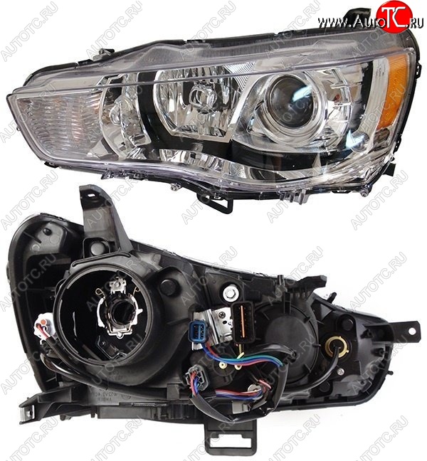 11 999 р. Правая фара SAT (под ксенон) Mitsubishi Outlander XL (CW)  рестайлинг (2010-2013)  с доставкой в г. Майкоп