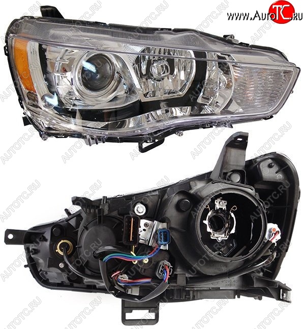 11 999 р. Левая фара SAT (под ксенон) Mitsubishi Outlander XL (CW)  рестайлинг (2010-2013)  с доставкой в г. Майкоп