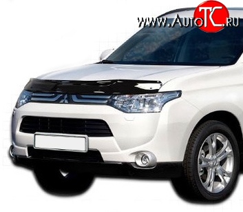 3 299 р. Дефлектор капота NovLine Mitsubishi Outlander GF дорестайлинг (2012-2014)  с доставкой в г. Майкоп