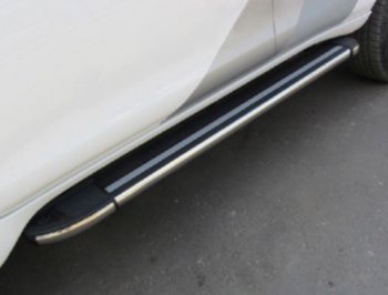 Порожки для ног Arbori Luxe Black Mitsubishi Outlander GF дорестайлинг (2012-2014)