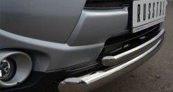 17 749 р. Защита переднего бампера (2 трубыØ76 и 42 мм, нержавейка) SLITKOFF  Mitsubishi Outlander  GF (2012-2014) дорестайлинг  с доставкой в г. Майкоп. Увеличить фотографию 4