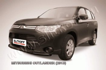 Защита переднего бампер Slitkoff Mitsubishi Outlander  GF (2012-2014) дорестайлинг