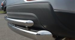 14 449 р. Защита заднего бампера (Ø76 и 42 мм, нержавейка) SLITKOFF  Mitsubishi Outlander  GF (2012-2014) дорестайлинг  с доставкой в г. Майкоп. Увеличить фотографию 3