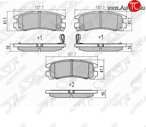 779 р. Комплект задних тормозных колодок SAT Mitsubishi Pajero 2 V30/V40 5 дв. дорестайлинг (1991-1997) с доставкой в г. Майкоп Увеличить фотографию 1 779 р. Комплект задних тормозных колодок SAT Mitsubishi Pajero 2 V30/V40 5 дв. дорестайлинг (1991-1997) с доставкой в г. Майкоп