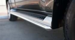 15 849 р. Защита порогов из круглой трубы диаметром 42 мм SLITKOFF  Mitsubishi Pajero  4 V90 (2014-2020) 2-ой рестайлинг  с доставкой в г. Майкоп. Увеличить фотографию 3