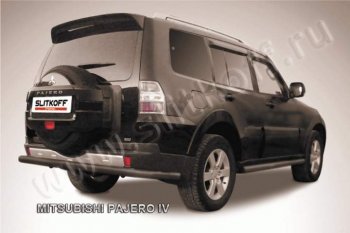 Защита задняя Slitkoff Mitsubishi Pajero  4 V90 (2014-2020) 2-ой рестайлинг
