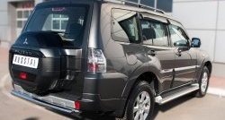 18 699 р. Защита заднего бампера (Ø76 мм, нержавейка) SLITKOFF  Mitsubishi Pajero  4 V90 (2014-2020) 2-ой рестайлинг  с доставкой в г. Майкоп. Увеличить фотографию 4