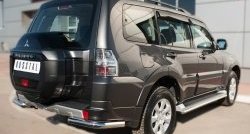 11 999 р. Защита заднего бампера (Ø63 мм уголки, нержавейка) SLITKOFF  Mitsubishi Pajero  4 V90 (2014-2020) 2-ой рестайлинг  с доставкой в г. Майкоп. Увеличить фотографию 4