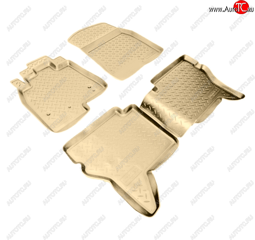 3 199 р. Коврики салона Norplast Unidec  Mitsubishi Pajero ( 4 V90,  4 V80) (2006-2020) дорестайлинг, 1-ый рестайлинг, 3 дв. 1-ый рестайлинг, 2-ой рестайлинг (Цвет: бежевый)  с доставкой в г. Майкоп