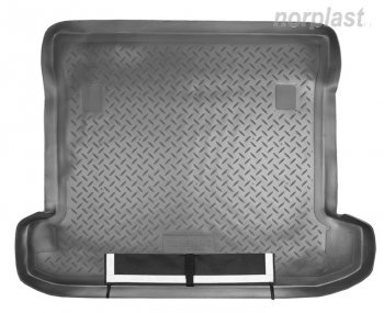 Коврик багажника Norplast Mitsubishi Pajero 4 V90 дорестайлинг (2006-2011) (Черный, с погрузочным ковриком (фартуком))