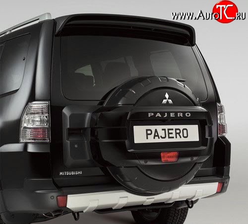 3 579 р. Чехол (кожух) запасного колеса Стандартный Mitsubishi Pajero 4 V80 дорестайлинг (2006-2011) (Неокрашенный)  с доставкой в г. Майкоп