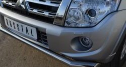 15 999 р. Одинарная защита переднего бампера диаметром 63 мм SLITKOFF Mitsubishi Pajero 4 V80 3 дв. 1-ый рестайлинг (2011-2014)  с доставкой в г. Майкоп. Увеличить фотографию 2