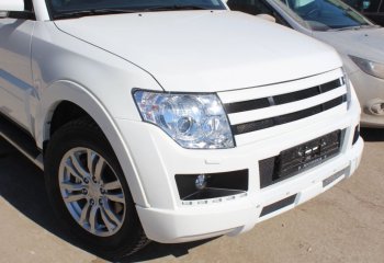 32 999 р. Бампер передний Broomer Design Mitsubishi Pajero 4 V80 дорестайлинг (2006-2011) (Неокрашенный)  с доставкой в г. Майкоп. Увеличить фотографию 2