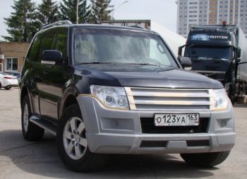 32 999 р. Бампер передний Broomer Design Mitsubishi Pajero 4 V80 дорестайлинг (2006-2011) (Неокрашенный)  с доставкой в г. Майкоп. Увеличить фотографию 3