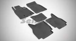 Износостойкие коврики в салон с высоким бортом SeiNtex Premium 4 шт. (резина) Mitsubishi Pajero ( 4 V90,  4 V80) (2006-2015) дорестайлинг, 1-ый рестайлинг, 3 дв. 1-ый рестайлинг