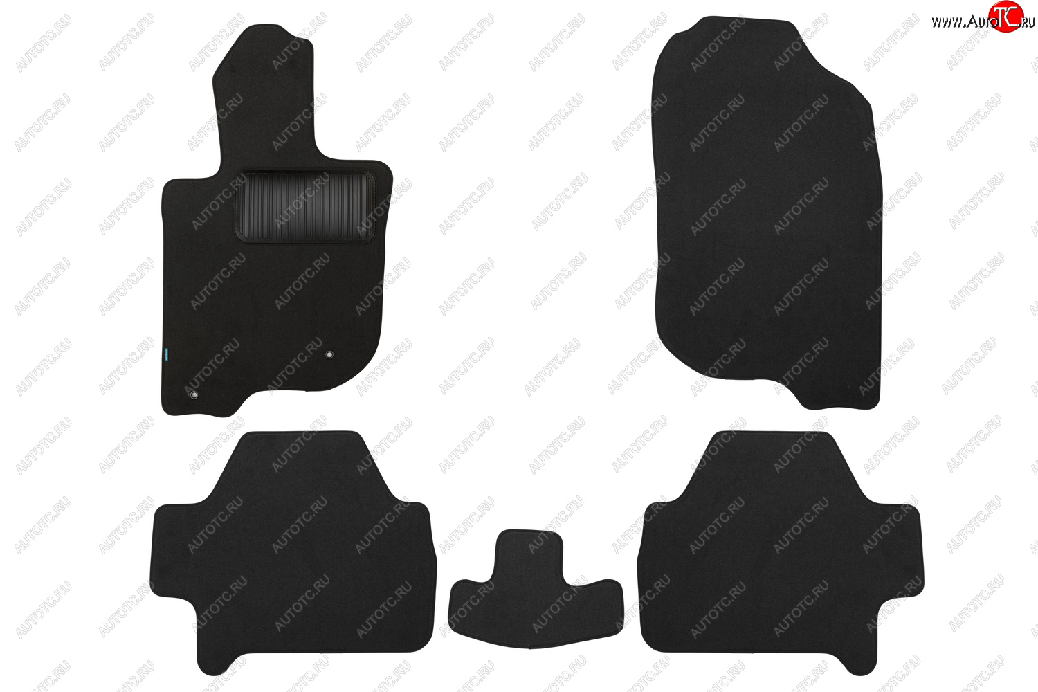 9 549 р. Текстильные коврики салона Klever Premium Mitsubishi Pajero 4 V80 дорестайлинг (2006-2011) (Черные)  с доставкой в г. Майкоп