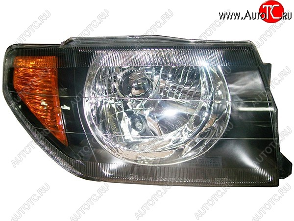 6 649 р. Правая фара (чёрная) SAT Mitsubishi Pajero iO (1998-2007)  с доставкой в г. Майкоп