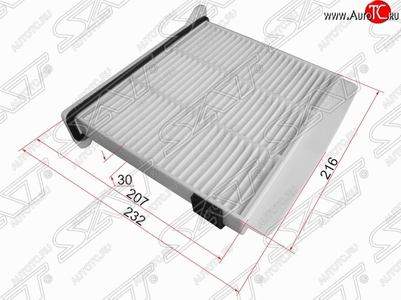 499 р. Фильтр салонный SAT (216х232/207Х30 mm)  Mitsubishi Pajero ( 4 V90,  4 V80) - Pajero iO  с доставкой в г. Майкоп
