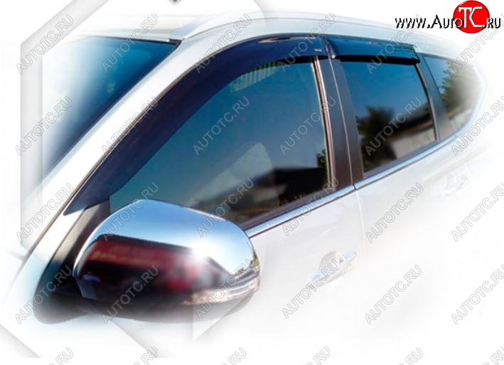 2 199 р. Дефлектора окон (KS0W) CA-Plastiс Mitsubishi Pajero Sport QE дорестайлинг (2015-2021) (Classic полупрозрачный)  с доставкой в г. Майкоп