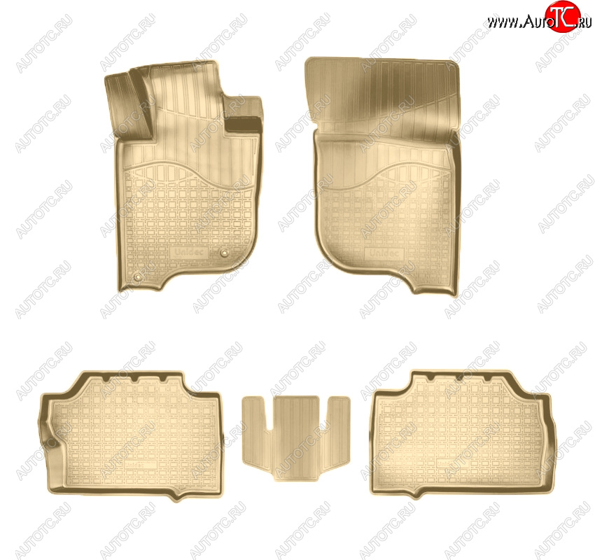 3 199 р. Коврики салона Norplast Unidec  Mitsubishi Pajero Sport  QE (2015-2021) дорестайлинг (Цвет: бежевый)  с доставкой в г. Майкоп