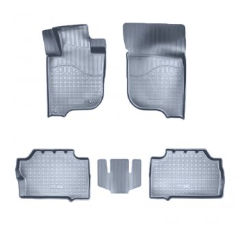 Коврики салона Norplast Unidec Mitsubishi Pajero Sport  QE (2015-2021) дорестайлинг (Цвет: серый)