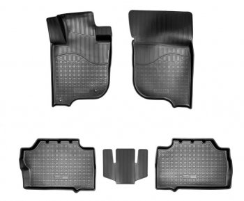 Комплект ковриков в салон Norplast Unidec Mitsubishi Pajero Sport  QE (2015-2021) дорестайлинг (Цвет: черный)