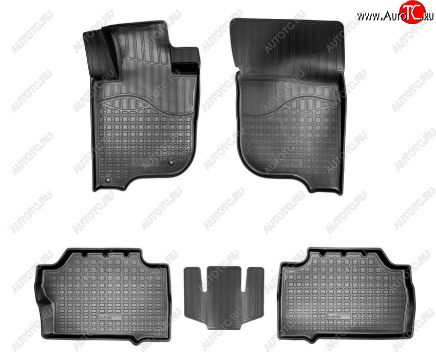 2 799 р. Комплект ковриков в салон Norplast Unidec  Mitsubishi Pajero Sport  QE (2015-2021) дорестайлинг (Цвет: черный)  с доставкой в г. Майкоп