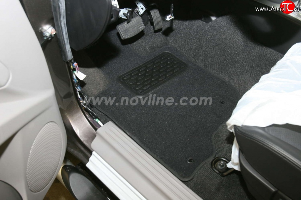 2 609 р. Комплект ковриков в салон Element 5 шт. (текстиль) Mitsubishi Pajero Sport PA рестайлинг (2004-2008)  с доставкой в г. Майкоп