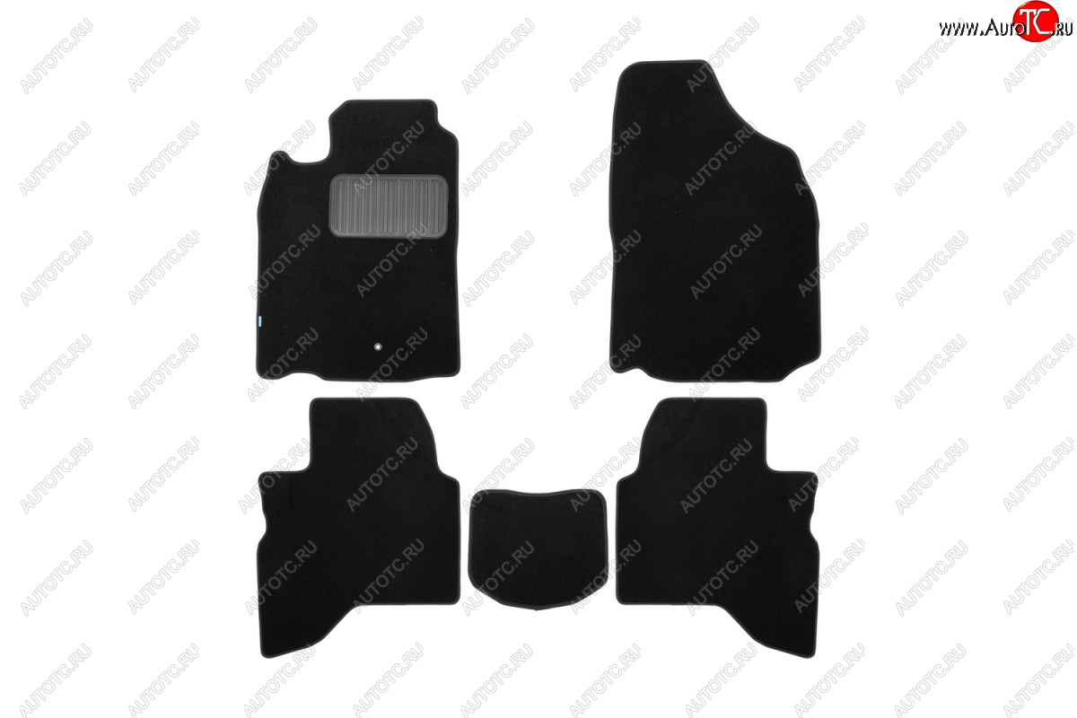 9 549 р. Текстильные коврики салона Klever Premium Mitsubishi Pajero Sport PA рестайлинг (2004-2008) (Черные)  с доставкой в г. Майкоп