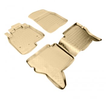 Коврики салона Norplast Unidec Mitsubishi Pajero Sport  PA (1996-2008) дорестайлинг, рестайлинг (Цвет: бежевый)