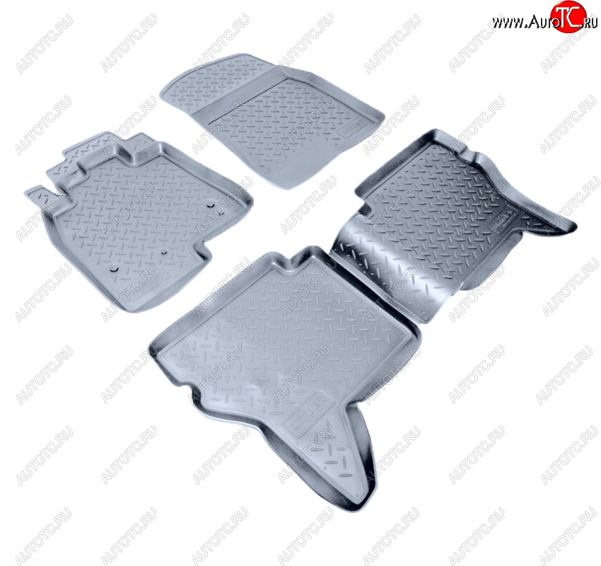 3 199 р. Коврики салона Norplast Unidec  Mitsubishi Pajero Sport  PA (1996-2008) дорестайлинг, рестайлинг (Цвет: серый)  с доставкой в г. Майкоп