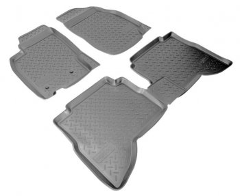 Комплект ковриков в салон Norplast Unidec Mitsubishi Pajero Sport  PA (1996-2008) дорестайлинг, рестайлинг (Цвет: черный)