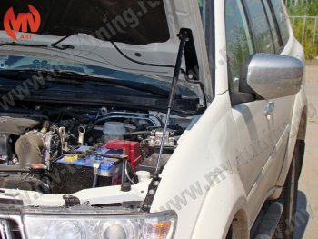 2 969 р. Упор капота MV-Tuning (одинарный)  Mitsubishi Pajero Sport  PB (2008-2013) дорестайлинг  с доставкой в г. Майкоп. Увеличить фотографию 3
