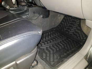 1 639 р. Коврики салона Aileron (3D с подпятником) Mitsubishi Pajero Sport PB дорестайлинг (2008-2013)  с доставкой в г. Майкоп. Увеличить фотографию 4