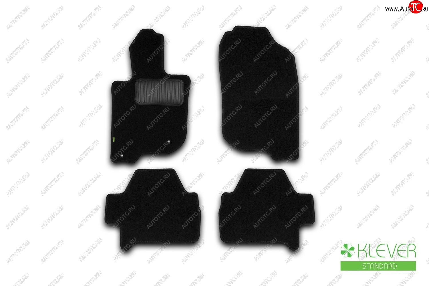 459 р. Текстильные коврики салона Klever Standart Mitsubishi Pajero Sport PB дорестайлинг (2008-2013) (Черные)  с доставкой в г. Майкоп