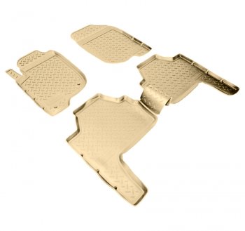 Коврики салона Norplast Unidec Mitsubishi Pajero Sport  PB (2008-2013) дорестайлинг (Цвет: бежевый)