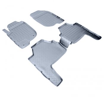 Коврики салона Norplast Unidec Mitsubishi Pajero Sport  PB (2008-2013) дорестайлинг (Цвет: серый)