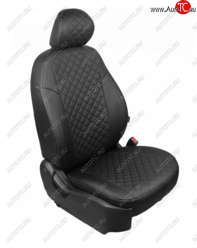 6 449 р. Чехлы Seintex (экокожа/ромб)  Mitsubishi Pajero Sport  PB (2008-2013) дорестайлинг  с доставкой в г. Майкоп