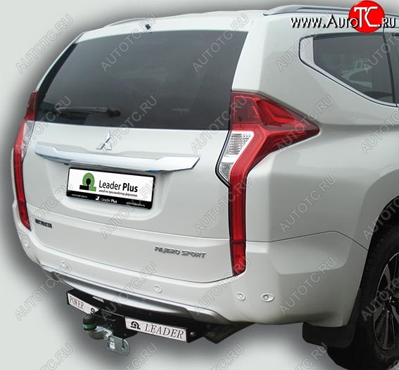 10 949 р. Фаркоп Лидер Плюс (съемный шар тип F, с нержавеющей пластиной) Mitsubishi Pajero Sport PB дорестайлинг (2008-2013) (Без электропакета)  с доставкой в г. Майкоп