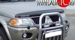 Дефлектор капота NovLine Mitsubishi Pajero Sport PA рестайлинг (2004-2008)