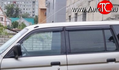 999 р. Комплект дефлекторов окон (ветровиков) 4 шт. Russtal Mitsubishi Pajero Sport PA рестайлинг (2004-2008)  с доставкой в г. Майкоп