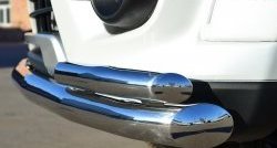 21 399 р. Защита переднего бампера (2 трубыØ63 и 42 мм, нержавейка) SLITKOFF  Mitsubishi Pajero Sport  PB (2013-2017) рестайлинг  с доставкой в г. Майкоп. Увеличить фотографию 3