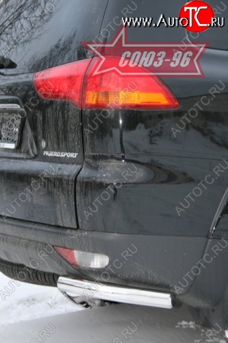 10 799 р. Защита заднего бампера Souz-96 (d60) Mitsubishi Pajero Sport PB дорестайлинг (2008-2013)  с доставкой в г. Майкоп