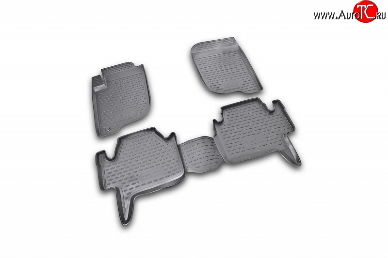 2 474 р. Коврики в салон Element 4 шт. (полиуретан) Mitsubishi Pajero Sport PB дорестайлинг (2008-2013)  с доставкой в г. Майкоп