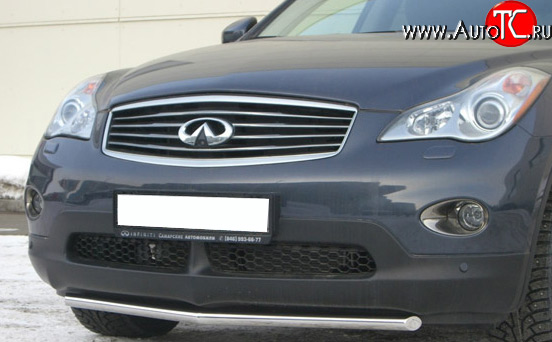 14 399 р. Защита переднего бампера (Ø42 мм, нержавейка) SLITKOFF  INFINITI EX35  J50 (2007-2013)  с доставкой в г. Майкоп
