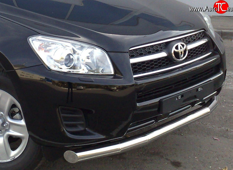 15 999 р. Защита переднего бампера (Ø76 мм, нержавейка) SLITKOFF Toyota RAV4 XA30 5 дв. 1-ый рестайлинг (2008-2010)  с доставкой в г. Майкоп